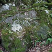 大水が出た跡のような渓谷のおどろおどろしい雰囲気が印象的