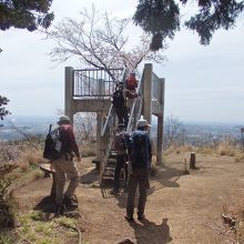 白山展望台に到着