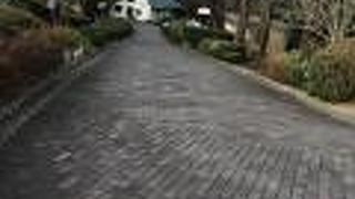 れんが敷きの坂道