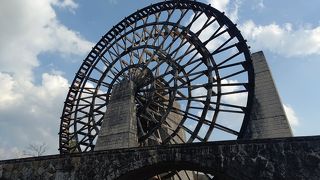 水車の大きさに衝撃