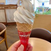 伊吹山ミルクモカソフトクリームが美味しい!　長浜駅前でとても便利。