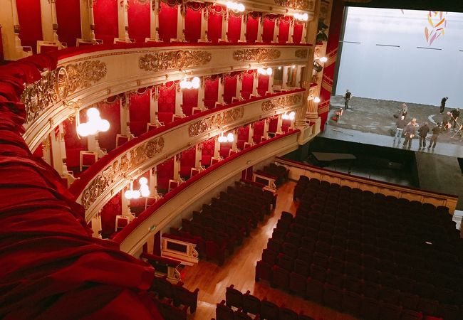 ホールが見られる　「スカラ座博物館」　イタリア　ミラノ