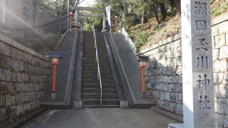 石段の上に別世界が有りました