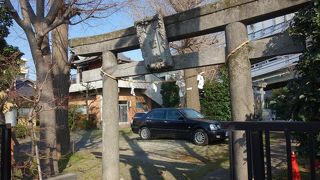 社殿が屋上にありました