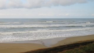 珍しい海岸です