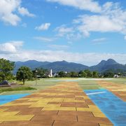 炭坑跡地の広大な公園