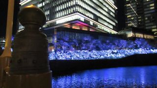 イルミネーションと無料のコンサート