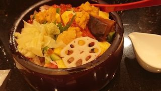 羽田空港で海鮮ランチ