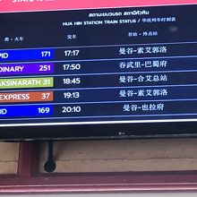 遅れての掲示板