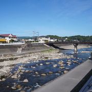 豆田町の北側を流れる川