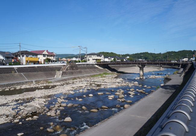 豆田町の北側を流れる川