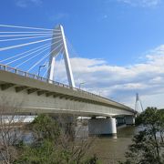 多摩川の河口に架かる橋
