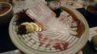 イカの活きづくり