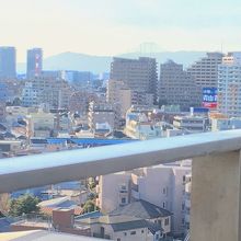 西の空に見えた山陰