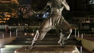 香港スターのサインや手形の展示