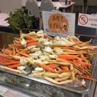 浜ゆで本ズワイガニは食べ放題