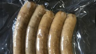 お土産にソーセージ
