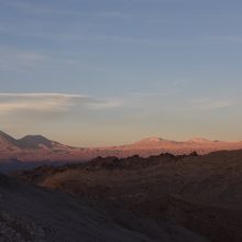 夕日と反対側の風景