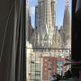 窓からサグラダファミリアが見えるホテル