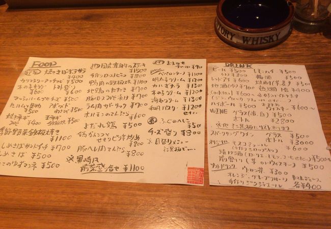 奇抜なメニュー