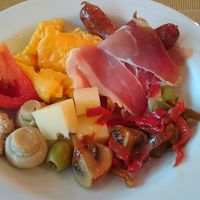 メニュー豊富な朝食