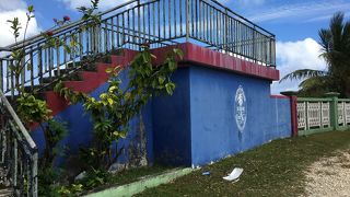 展望台というより、洗濯物干し場…