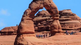 ロウアー・ビューポイントからデリケートアーチを眺めました。