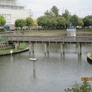 大雨の時の雨水調整池