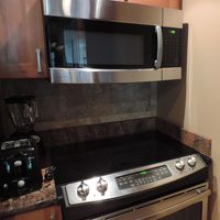 キッチン。電子レンジ助かりました。