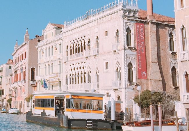 ゴシック建築　「カ　ドーロ」（フランケッティ美術館）　イタリア　ヴェネツィア