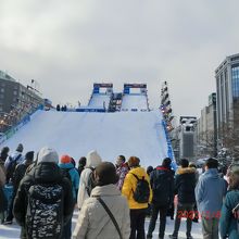 モーグルの会場