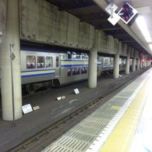 東京駅の地下ホームです。