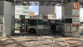 もてなしドームの下