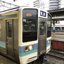 塩尻と松本の間はこの車両