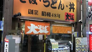 天神橋筋商店街の大一うどんで小腹に