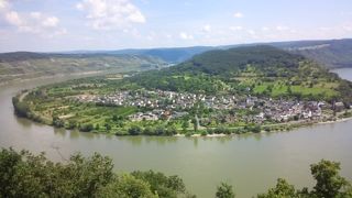 展望台、チェアリフトからのライン川、絶景だわ