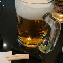 生ビールで乾杯