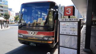 松川温泉に宿泊している観光客にとっては無くてはならないバス