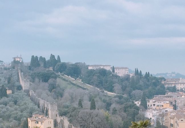 アルノ川からいくと登り　「バルディーニ庭園」　イタリア　フィレンツェ