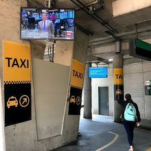 タクシー乗場の表示