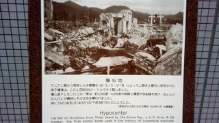 実際の爆心地は路地裏でした。