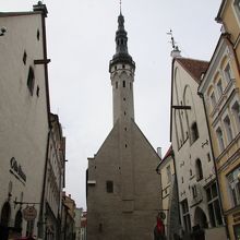 ヴィル通りから見た塔です。