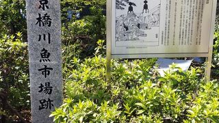 京橋の北側にあります