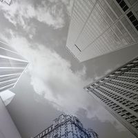 天井にスカイスクレーパーの写真