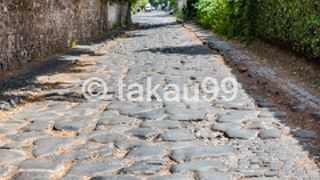 車の往来はそれほど多くないのですが、道が狭い上に歩道が整備されていないので歩きにくい思いをしました。