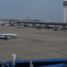 訓練を終えて駐機場に戻るANA