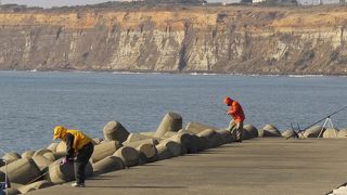屏風ヶ浦の絶景が間近に見られます。