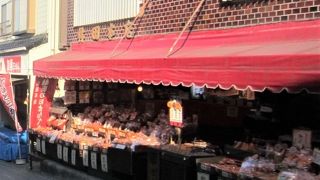 串せん、焼きたてを食べ歩き