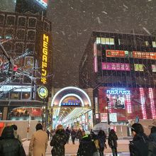 所々は雪に降られました