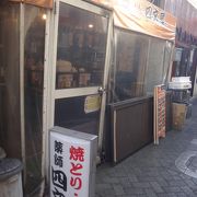 チェーンの焼き鳥と焼きトン